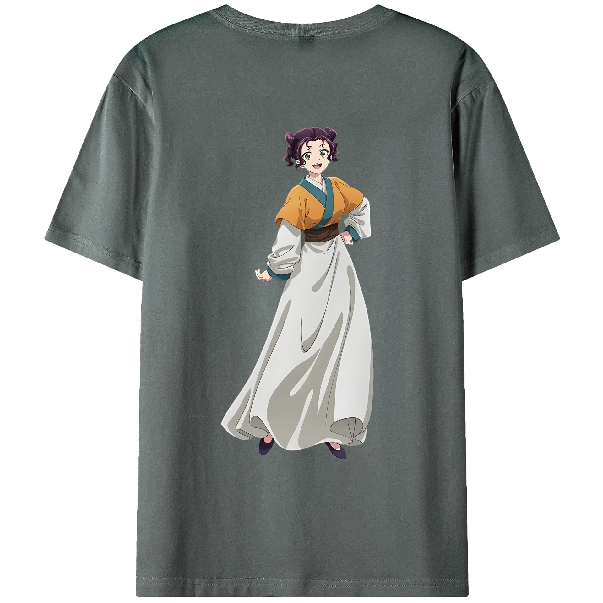 （画像用） 薬屋のひとりごと The Apothecary Diaries 綿100％ メンズ半袖Tシャツ（バックプリント） 通気性